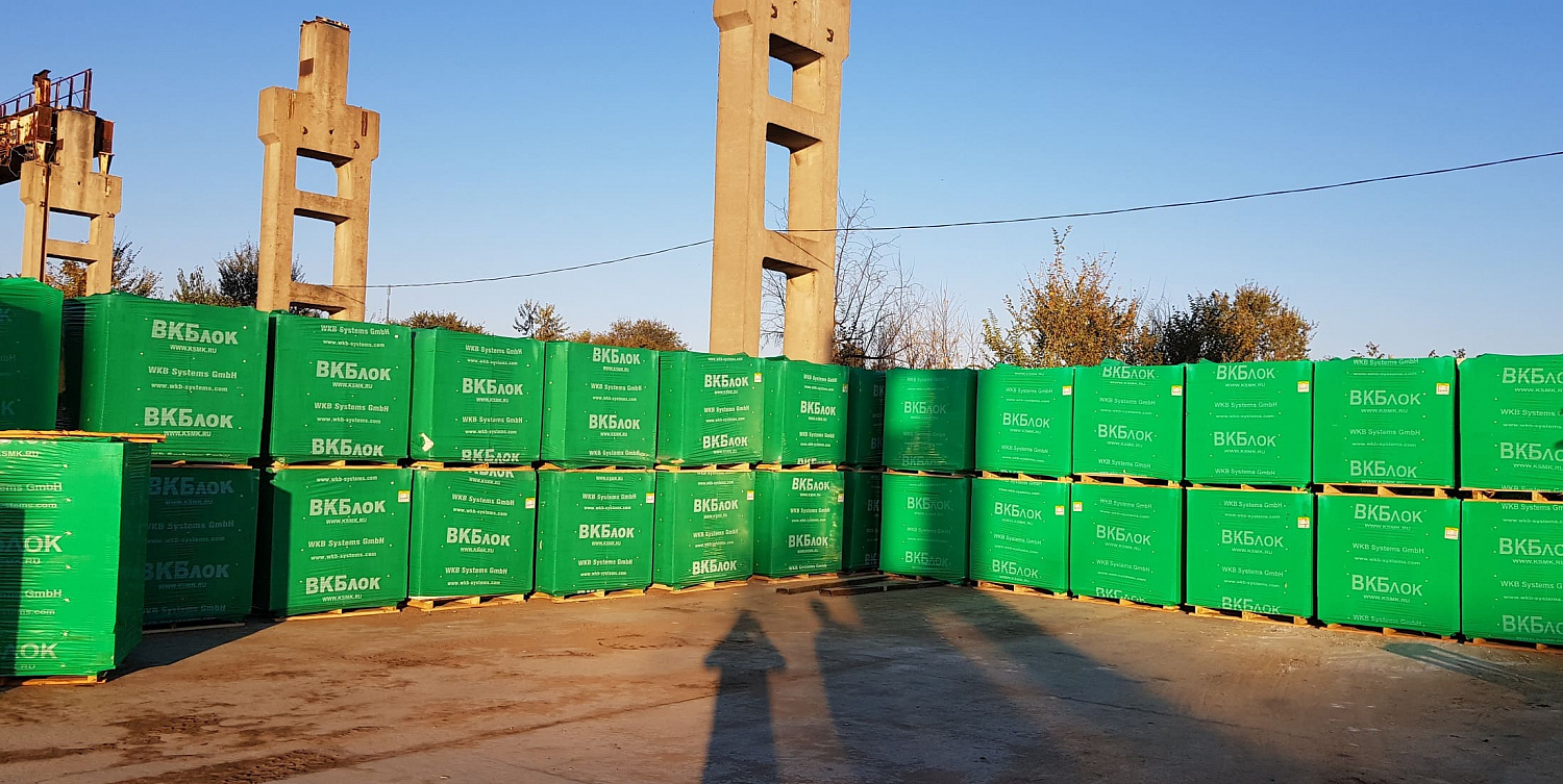Газобетонные U-блоки (П-блоки) ВКБлок 500х375х250, D500
