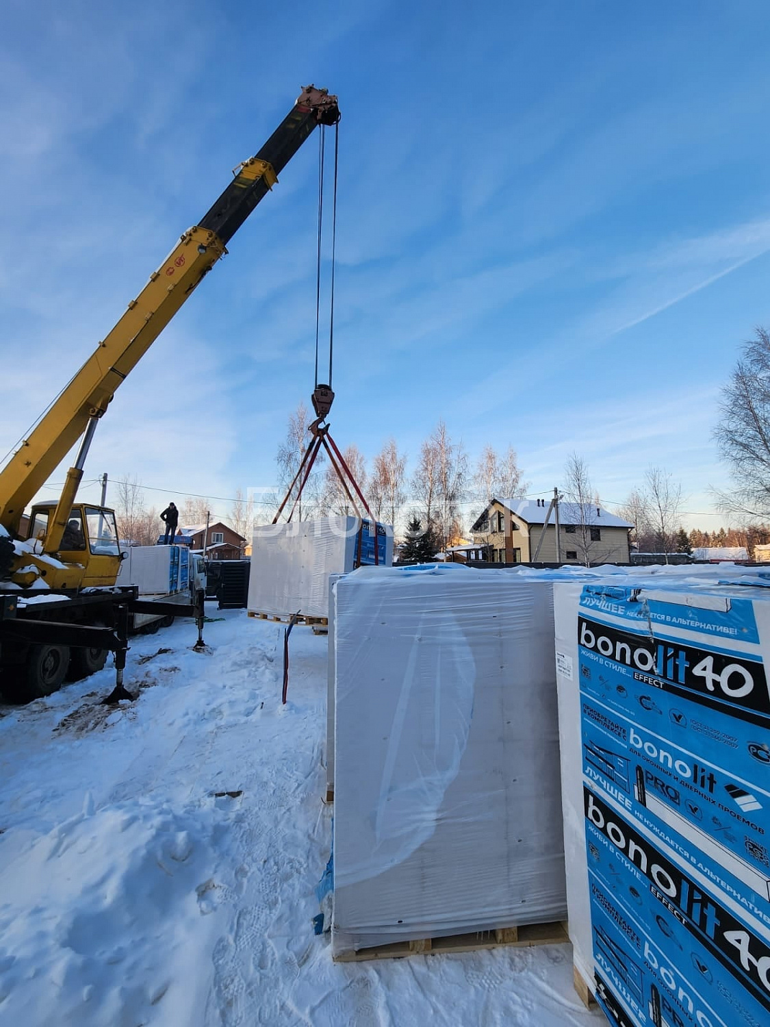 Пеноблоки перегородочные Бонолит Малоярославец 625x200x100 D600